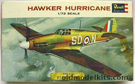 Revell 1/72 Hawker Hurricane, H616-50 plastic model kit